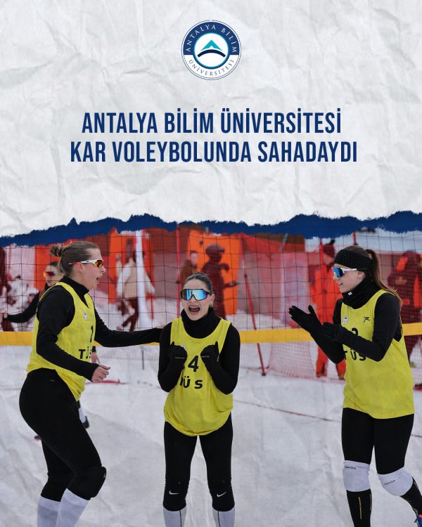 Antalya Bilim University Took to the Court at the Turkish Interuniversity Snow Volleyball Championship