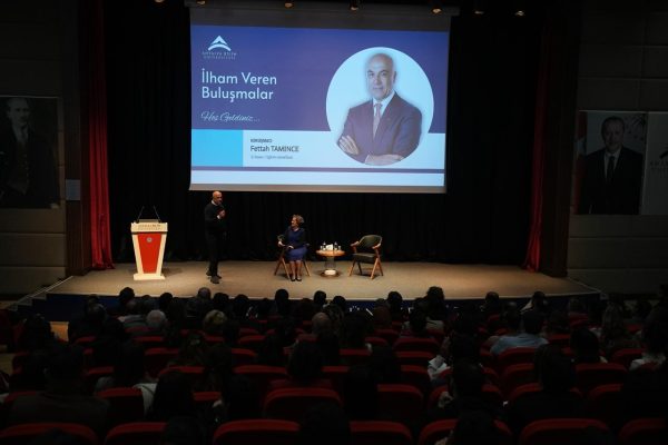 Fettah TAMİNCE met with the students of Antalya Bilim University at the İnspiring Meetings event…