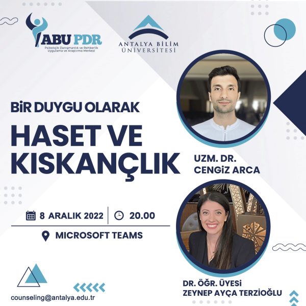 ‘Bir Duygu Olarak Haset ve Kıskançlık' Konulu Seminer