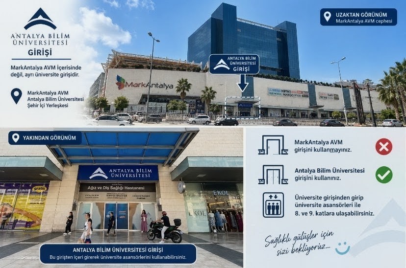 Antalya Bilim University entrance - how to get here