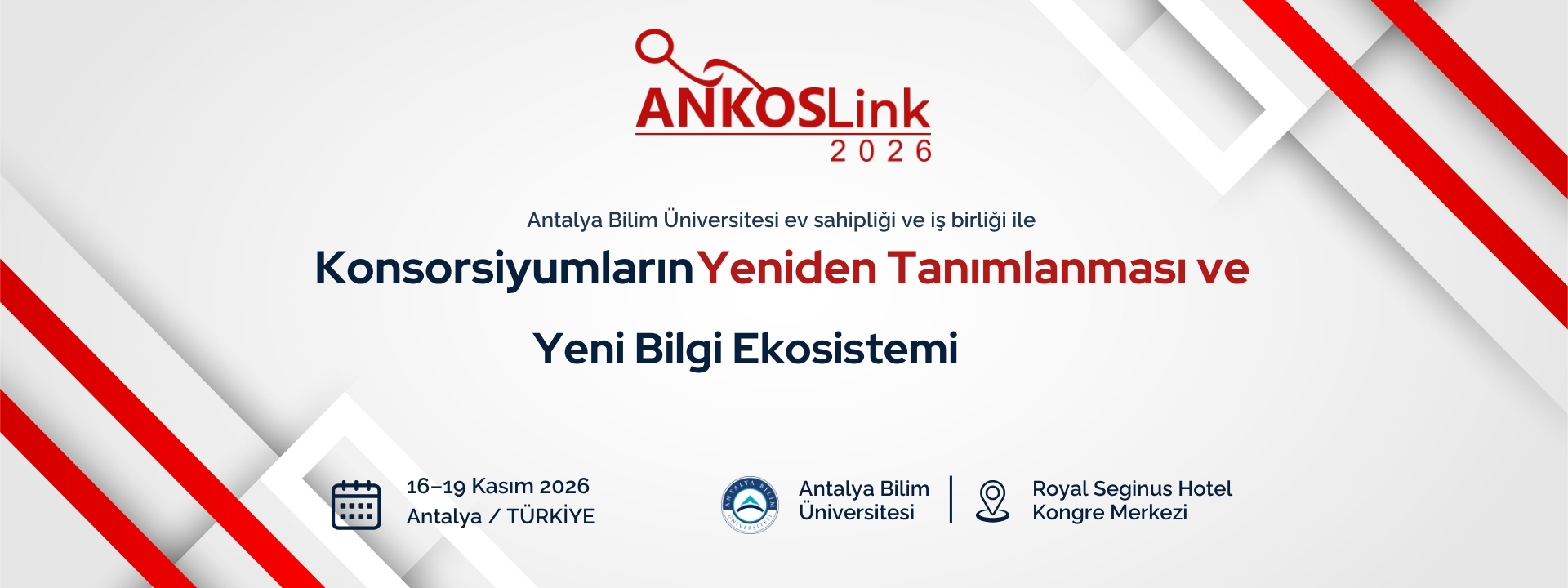 ANKOSLink2026 Uluslararası Konferansı, Antalya Bilim Üniversitesi Ev Sahipliğinde Gerçekleşecek