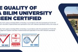 The quality of Antalya Bilim University has been certified